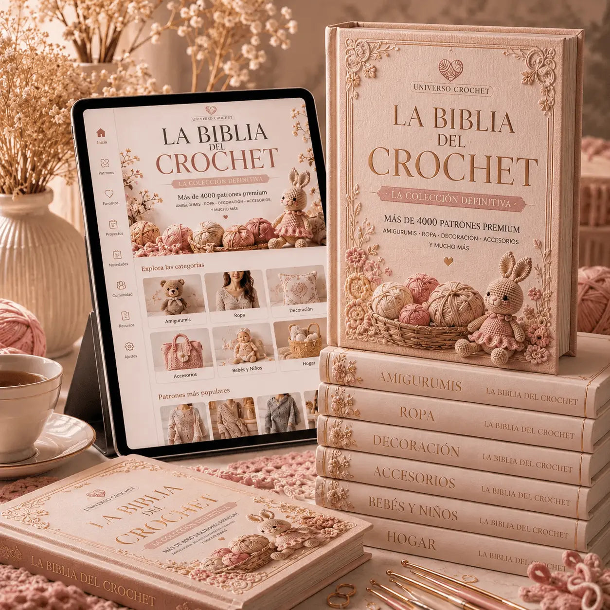 La Biblia Del Crochet: Crea Piezas Increibles Con + 4000 Patrones Premium